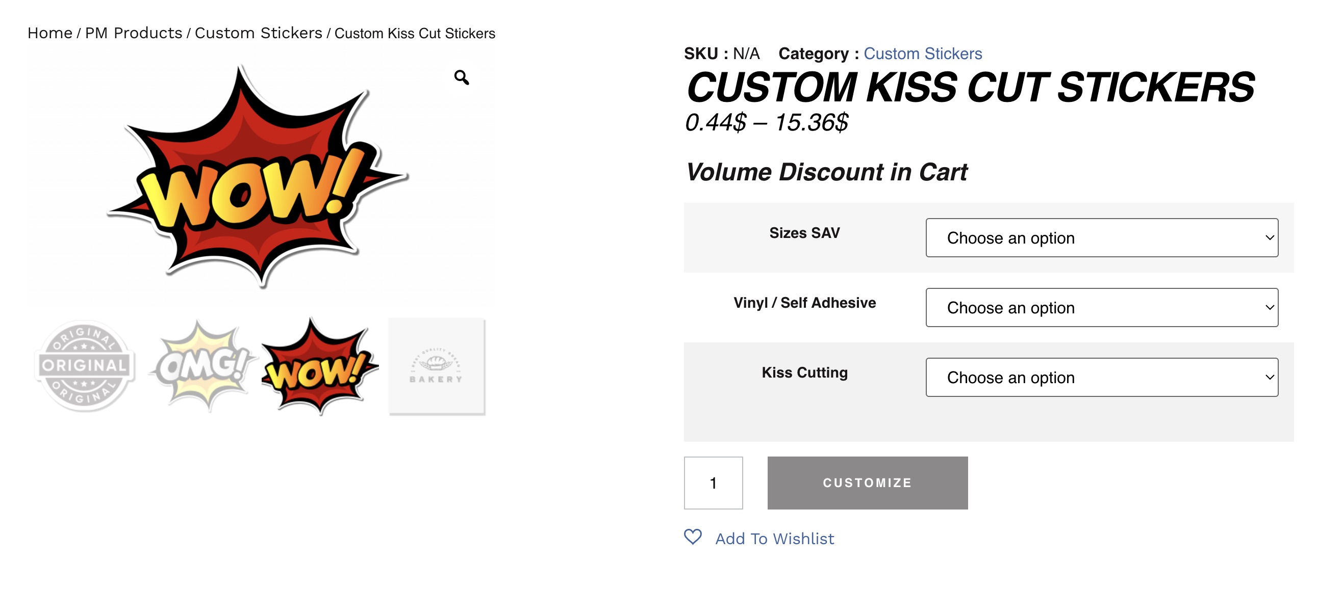 Custom Kiss Cut Stickers